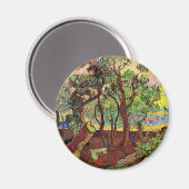 Garten des Saint-Paul Hospital Van Gogh Kunstvoll  Magnet (Vorderseite/Rückseite)
