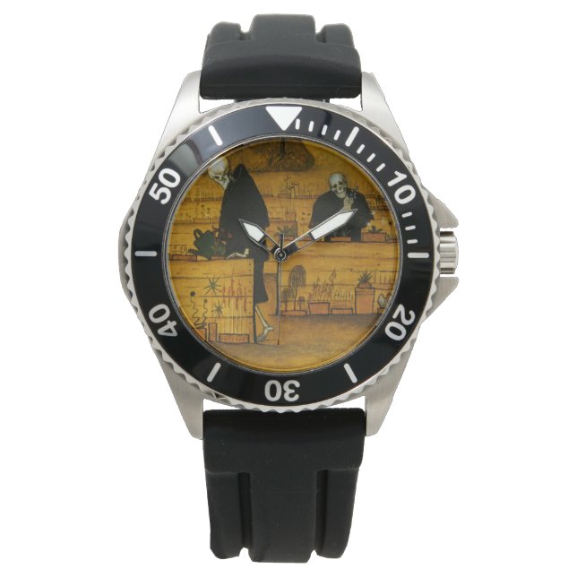 Garten des Todes (von Hugo Simberg) Armbanduhr (Vorderseite)