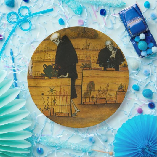 Garten des Todes (von Hugo Simberg) Pappteller (Party)