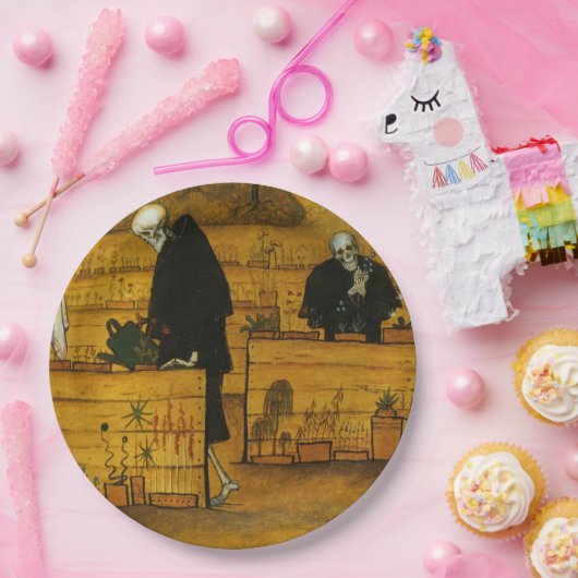 Garten des Todes (von Hugo Simberg) Pappteller (Party)