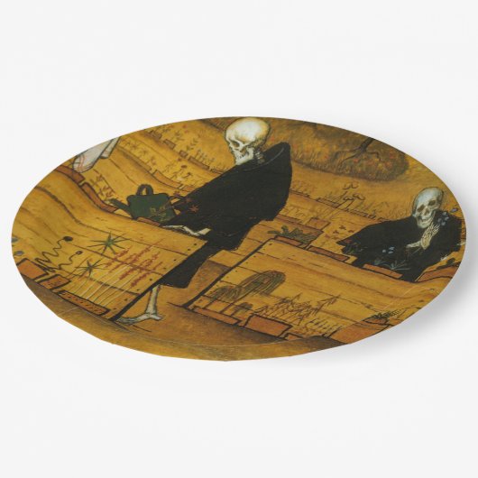 Garten des Todes (von Hugo Simberg) Pappteller (Schrägansicht)