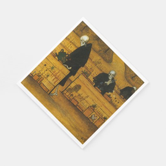 Garten des Todes (von Hugo Simberg) Serviette (Ecke)