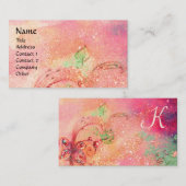 GARTEN DES VERLORENEN SCHADOWS-BUTTERFLY-MONOGRAMM VISITENKARTE (Vorne/Hinten)