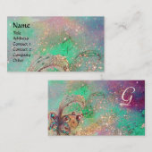 GARTEN DES VERLORENEN SCHADOWS-BUTTERFLY-MONOGRAMM VISITENKARTE (Vorne/Hinten)