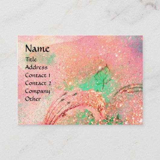 GARTEN DES VERLORENEN SCHADOWS-BUTTERFLY-MONOGRAMM VISITENKARTE (Vorderseite)