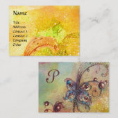 GARTEN DES VERLORENEN SCHADOWS-BUTTERFLY-MONOGRAMM VISITENKARTE (Vorne/Hinten)