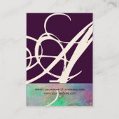 GARTEN DES VERLORENEN SCHADOWS-MONOGRAMM 1 VISITENKARTE (Rückseite)