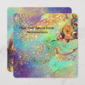 GARTEN DES VERLORENEN SCHADOWS PINK-SCHALTFLY-MONO EINLADUNG (Vorne/Hinten)