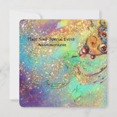 GARTEN DES VERLORENEN SCHADOWS PINK-SCHALTFLY-MONO EINLADUNG (Vorderseite)