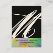 GARTEN DES VERLORENEN STERNSTERNMONOGRAMM 1 VISITENKARTE (Rückseite)