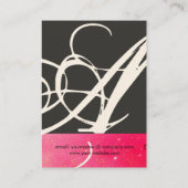 GARTEN DES VERLORENEN STERNSTERNMONOGRAMM 1 VISITENKARTE (Rückseite)