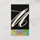 GARTEN DES VERLORENEN STERNSTERNMONOGRAMM 1 VISITENKARTE (Rückseite)