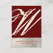 GARTEN DES VERLORENEN STERNSTERNMONOGRAMM 1 VISITENKARTE (Rückseite)