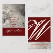 GARTEN DES VERLORENEN STERNSTERNMONOGRAMM 1 VISITENKARTE (Vorne/Hinten)