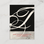 GARTEN DES VERLORENEN STERNSTERNMONOGRAMM 1 VISITENKARTE (Rückseite)