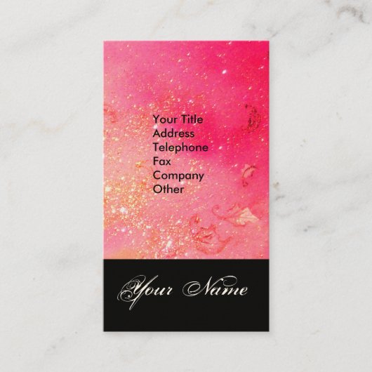 GARTEN DES VERLORENEN STERNSTERNMONOGRAMM 1 VISITENKARTE (Vorderseite)