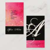 GARTEN DES VERLORENEN STERNSTERNMONOGRAMM 1 VISITENKARTE (Vorne/Hinten)