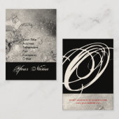 GARTEN DES VERLORENEN STERNSTERNMONOGRAMM 1 VISITENKARTE (Vorne/Hinten)