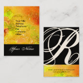 GARTEN DES VERLORENEN STERNSTERNMONOGRAMM 1 VISITENKARTE (Vorne/Hinten)