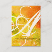 GARTEN DES VERLORENEN STERNSTERNMONOGRAMM 1 VISITENKARTE (Rückseite)