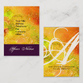 GARTEN DES VERLORENEN STERNSTERNMONOGRAMM 1 VISITENKARTE (Vorne/Hinten)