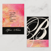 GARTEN DES VERLORENEN STERNSTERNMONOGRAMM 1 VISITENKARTE (Vorne/Hinten)