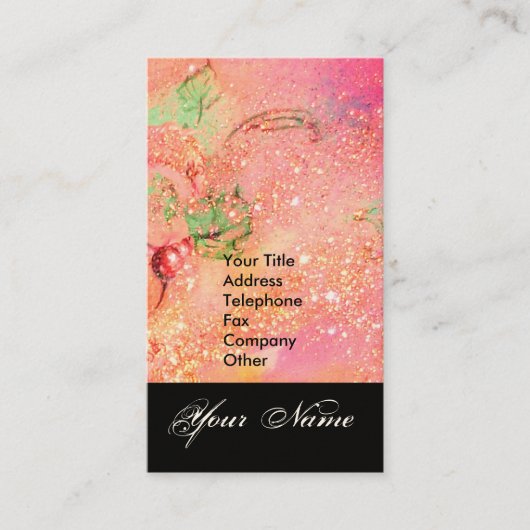 GARTEN DES VERLORENEN STERNSTERNMONOGRAMM 1 VISITENKARTE (Vorderseite)