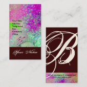 GARTEN DES VERLORENEN STERNSTERNMONOGRAMM 1 VISITENKARTE (Vorne/Hinten)