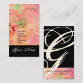 GARTEN DES VERLORENEN STERNSTERNMONOGRAMM 1 VISITENKARTE (Vorne/Hinten)