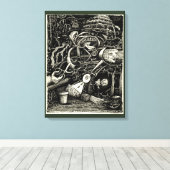 Garten des Wahnsinns Leinwanddruck (Insitu (Holzboden))