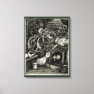 Garten des Wahnsinns Leinwanddruck