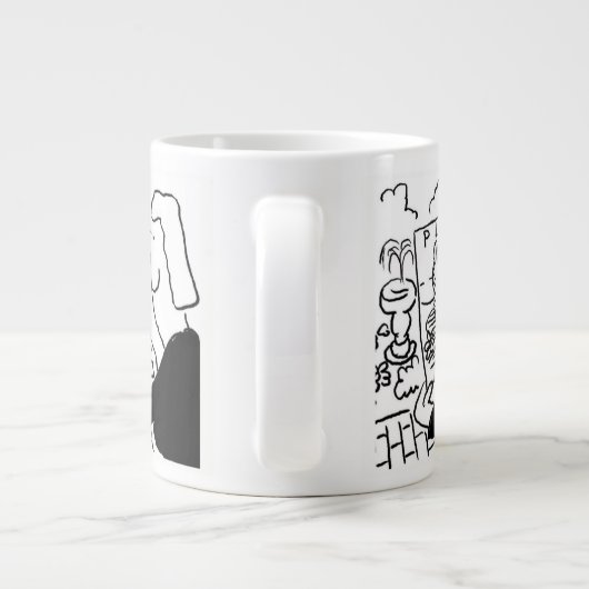 Garten-Designer oder Landschaftsgärtner Jumbo-Tasse (Rückseite)