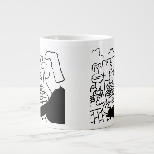 Garten-Designer oder Landschaftsgärtner Jumbo-Tasse (Vorderseite)