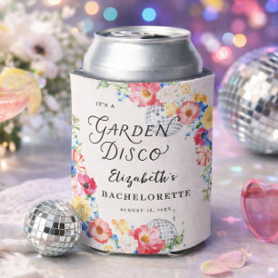 Garten Disco Junggesellinnenabschied Monogramm Dosenkühler