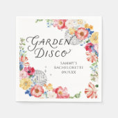 Garten Disco Junggesellinnenabschied Servietten (Vorderseite)
