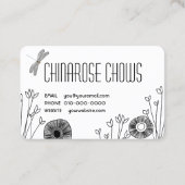 GARTEN DOODLE Chow Visitenkarten - ZOLL Visitenkarte (Rückseite)