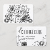 GARTEN DOODLE Chow Visitenkarten - ZOLL Visitenkarte (Vorne/Hinten)