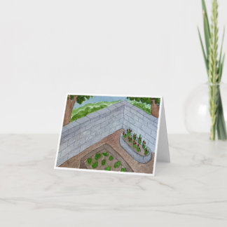 Garten-Eck-Grußkarte Karte