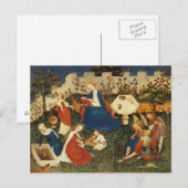Garten Eden Mittelalter Kunst Postkarte (Vorne/Hinten)