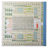 Garten eines hohen ägyptischen Würdenträgers, von Fliese (Vorderseite)