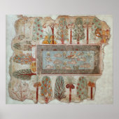 Garten eines privaten Anwesens mit einem Zierwerk Poster (Vorne)