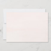 Garten-Eleganz-Hochzeits-Proben-Abendessen lädt Einladung (Rückseite)