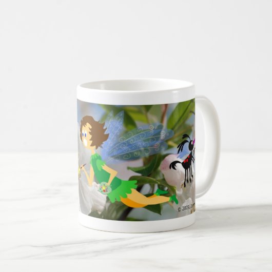 Garten-Elf-Tasse Kaffeetasse (VorderseiteRechts)