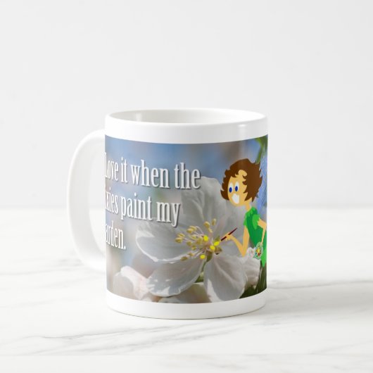Garten-Elf-Tasse Kaffeetasse (Vorderseite Links)
