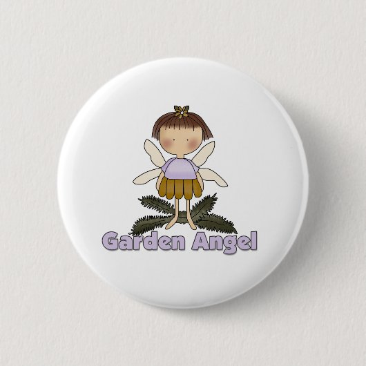 Garten-Engel Button (Vorderseite)