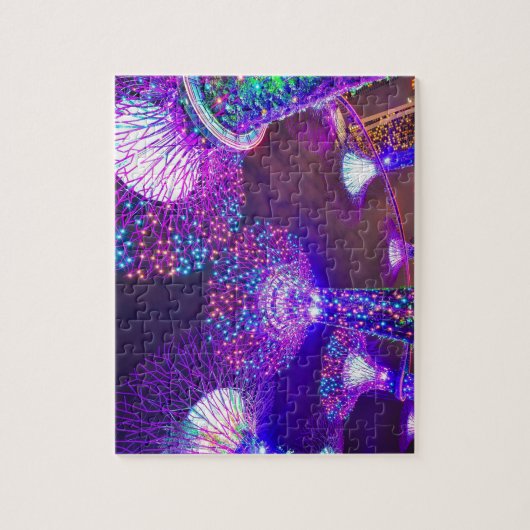 Gärten entlang der Bucht von Singapur . Puzzle (Vertikal)