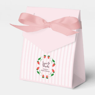 Garten-Erdbeere Liebe und Dank Hochzeitsdusche Geschenkschachtel
