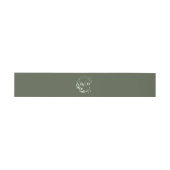 Garten-Eukalyptus-Script Rustikal Einladungsbanderole (Flach)