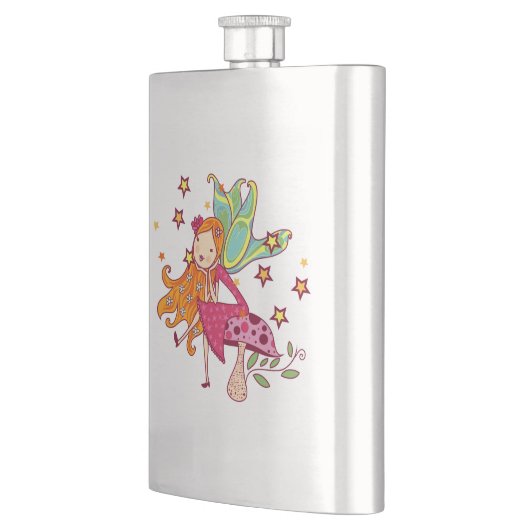 Garten-Fee auf Pilz Flachmann (Links)