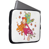 Garten-Fee auf Pilz Laptopschutzhülle (Vorne Rechts)